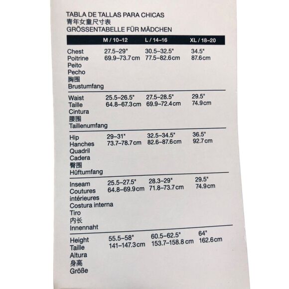 The North Face Girls Medium Printed Activewear Knit Class V Shorts Blue & Purple - Picture 10 of 11